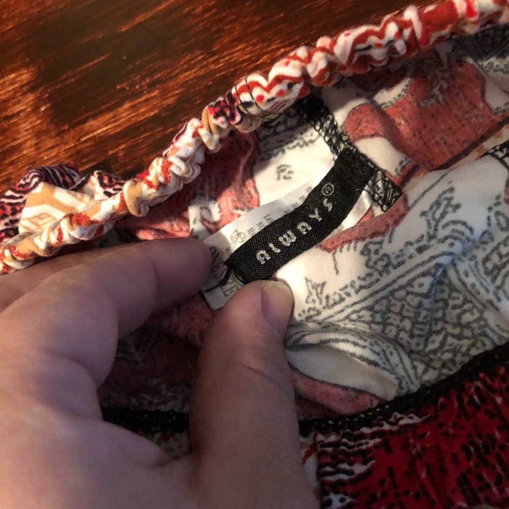 Red elephant tribal leggings os regular - Picture 2 of 4